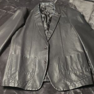 Diesel black waxed jacket